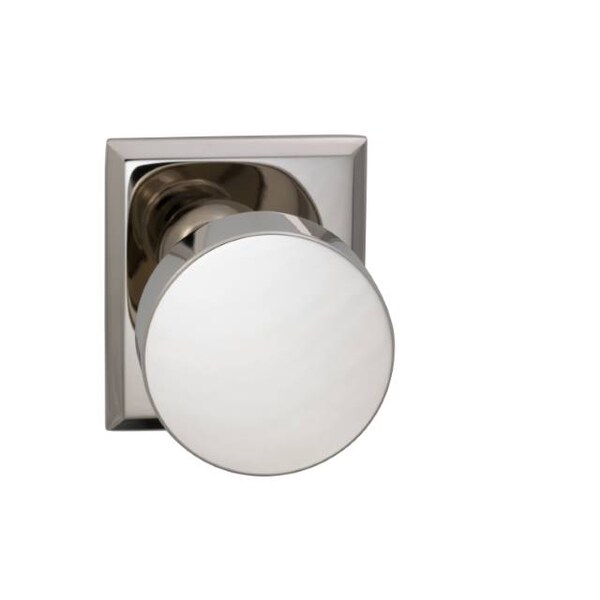 Omnia Rectangular Rose Pass Knob 2-3/4" BS Full Lip Strike Bright Nickel 935 935RT/234F.PA14 - main