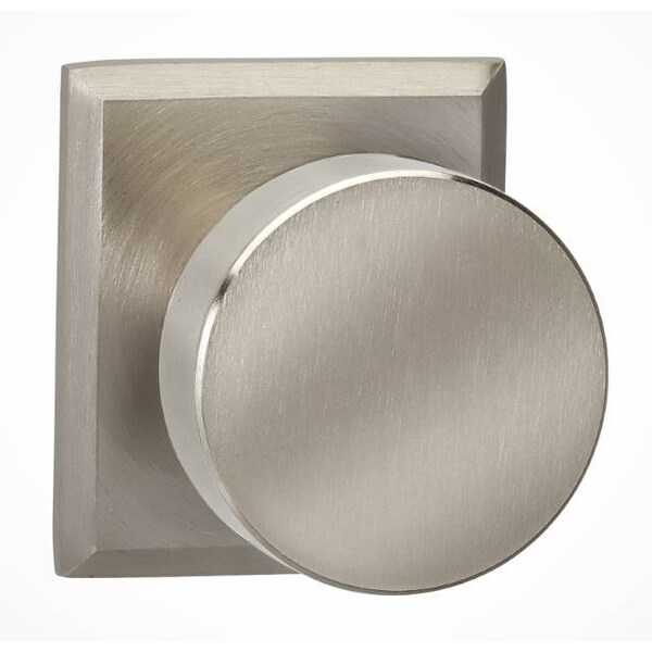 Omnia Rectangular Rose Pass Knob 2-3/8" BS T Strike Satin Nickel 935 935RT/238T.PA15 - main