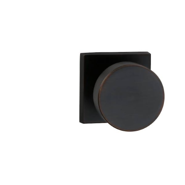 Omnia Square Rose Passage Knob 2-3/4" Backset, T Strike Tuscan Bronze 935 935SQ/234T.PATB - main