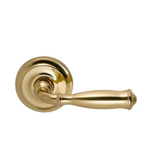 Omnia LVR 2-5/8" Rose Pass 2-3/8" BS Full Lip 1-3/8" Doors Bright Brass 944 944/00F.PA1 - main