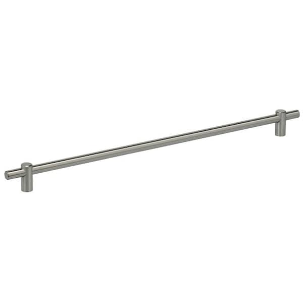 Omnia Center to Center Thick Modern Bar Cabinet Pull Satin SS 17-5/8" 9458/448.32D - main