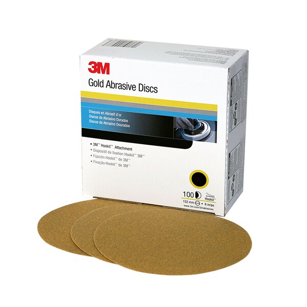 3M Hookit Gold Disc236U, 00979, 6", P180, PK400 00979 - main