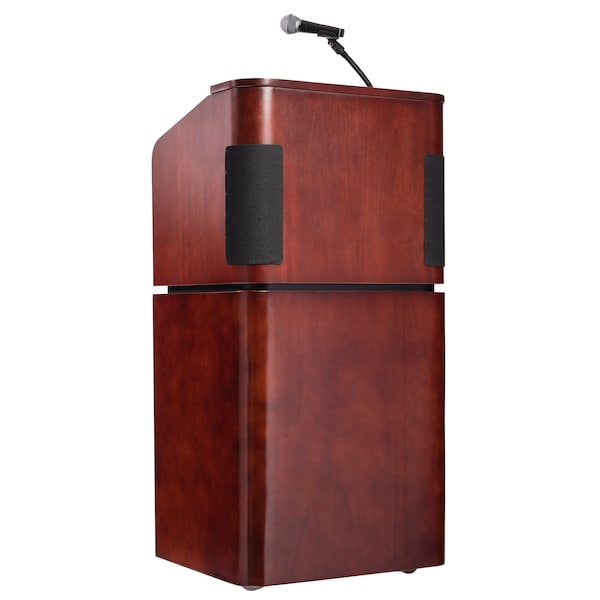 Oklahoma Sound Tabletop and Base Combo Sound Lectern, Mahogany on Walnut 950/901-MY/WT - main