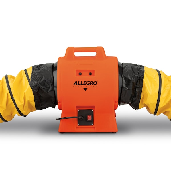 Allegro Industries Axial AC Inline Booster Plastic Blower,  9539-08I