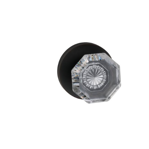 Omnia Modern Rose Priv Knob 2-3/4" BS Full Lip Strike Tuscan Bronze 955 955MD/234F.PRTB - main