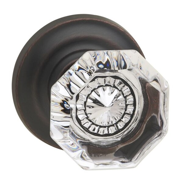 Omnia Traditional Rose Pass Knob 2-3/8" BS T Strike Tuscan Bronze 955 955TD/238T.PATB - main