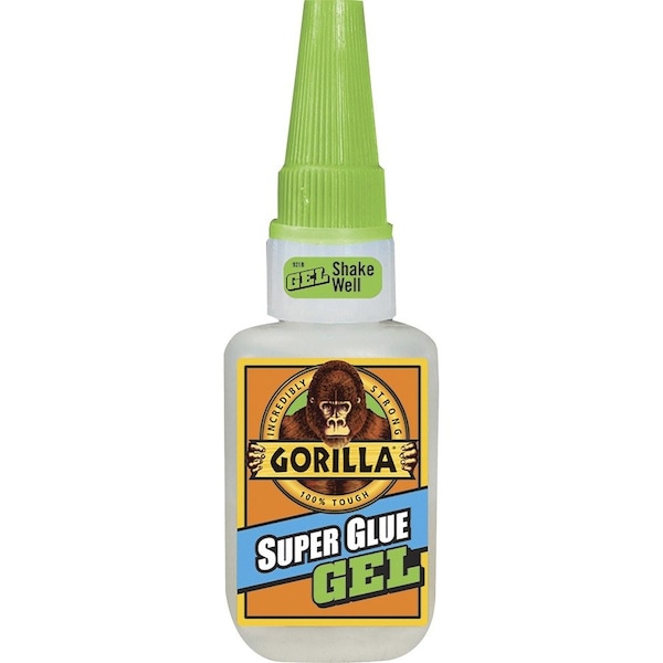 Gorilla Glue Adhesive, Super Glue Gel Series, White, 10.1 oz