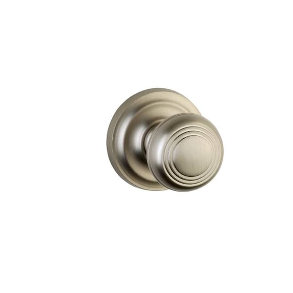 Omnia Knob 2-3/16" Rose Pass 2-3/4" BS T 1-3/8" Doors Satin Nickel 970 970/55A.PA15