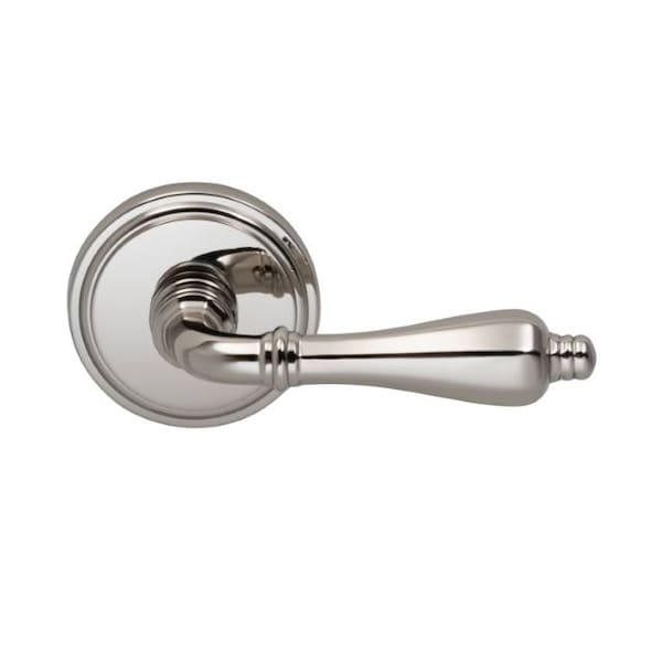 Omnia LVR 2-5/8" Rose Priv 2-3/8" BS Full Lip 1-3/8" Doors Bright Nickel 99 99/00F.PR14