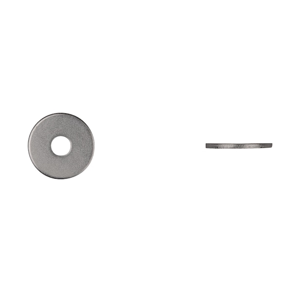 Disco Zinc Plated Fender Washers 3/16X3/4" 3/6, Fits Bolt Size #10 Zinc Plated Finish 9972PK - main