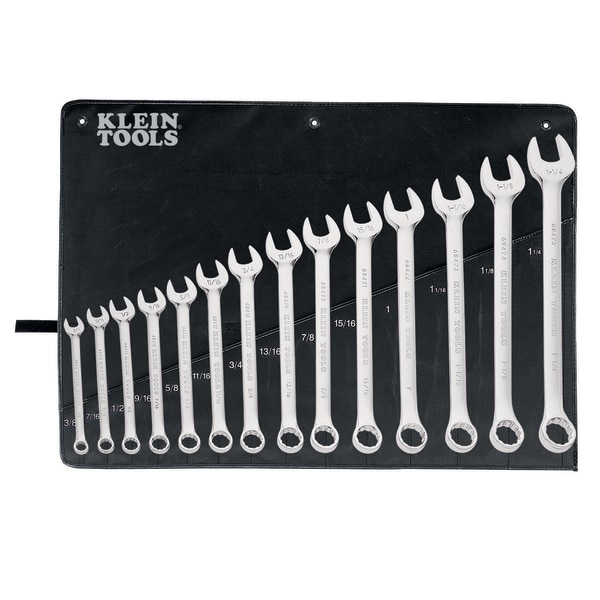 Klein Tools Combination Wrench Set, 14-Piece 68406