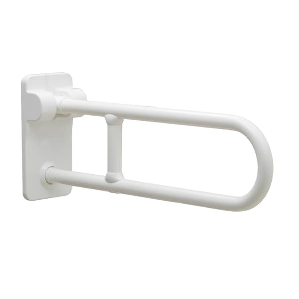 Bobrick Vertical Vinyl-Coated Swing-Up Grab Bar, 1-1/4" dia., 27-9/16" L, 304 Stainless Steel, Vinyl Coated 49916 - main