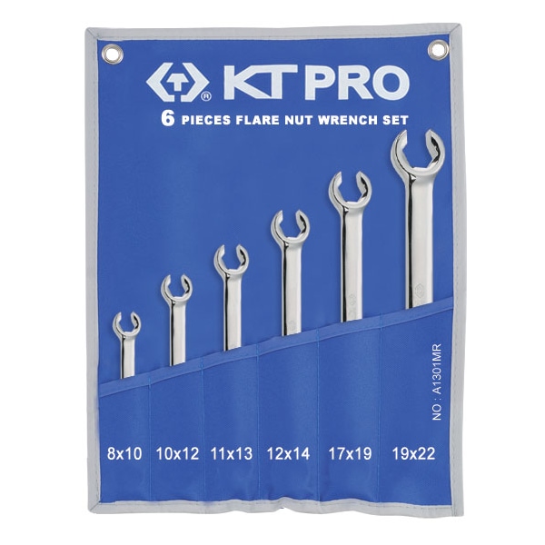 Kt Pro Tools Flare Nut Wrench Set, Metric, 6 Piece A1301MR - main
