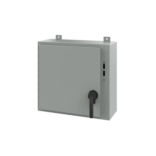 Nvent Hoffman Keyed Handle Electrical Enclosures, 20 in H, 8 in D, 21.38 in W, NEMA 12, Steel A20SA2208LPPL - main