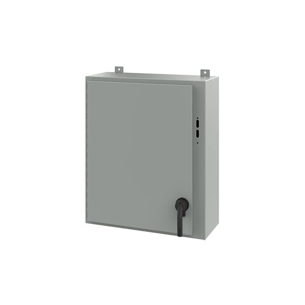 Nvent Hoffman Keyed Handle Electrical Enclosures, 30 in H, 10 in D, 25.38 in W, NEMA 12, Steel A30SA2610LPPL - main