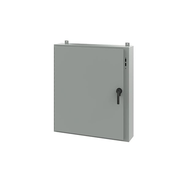 Nvent Hoffman Keyed Handle Electrical Enclosures, 42 in H, 8 in D, 37.38 in W, NEMA 12, Steel A42SA3808LPPL - main