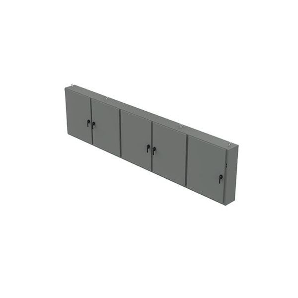 Nvent Hoffman 3 Point Latch with Padlocking Electrical Enclosures, 48 in H, 18 in D, 196-1/4 in W, 12, Steel A48X5E19618 - main