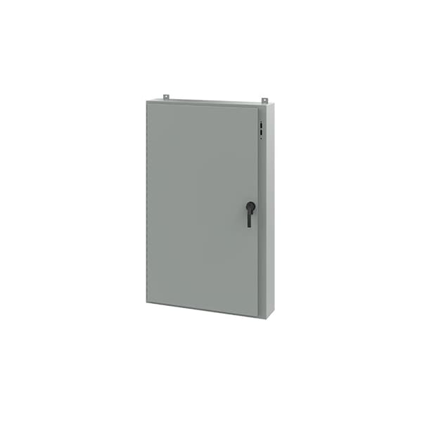 Nvent Hoffman Keyed Handle Electrical Enclosures, 60 in H, 8 in D, 37.38 in W, NEMA 12, Steel A60SA3808LPPL - main