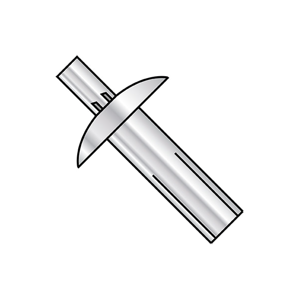 Zoro Select Nail Drive Anchor, 3/16" Dia., 3/8" L, Aluminum 1000 PK 10375ABA Zoro