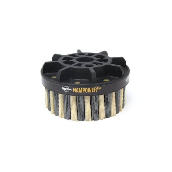 Nampower Brush NAMPOWER ADD1253880 Abrasive Disc Brush, Dot Style, 125mm Diameter, 38mm Trim, 80 Grit ADD1253880 - main