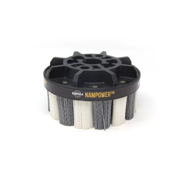 Nampower Brush NAMPOWER ADT1253880 Abrasive Disc Brush, Turbine Style, 125mm Diameter, 38mm Trim, 80 Grit ADT1253880 - main