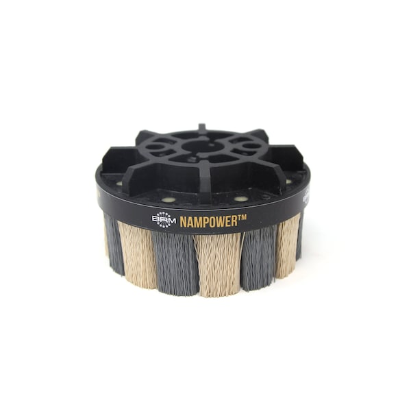 Nampower Brush NAMPOWER ADT12538320 Abrasive Disc Brush, Turbine Style, 125mm Diameter, 38mm Trim, 320 Grit ADT12538320 - main