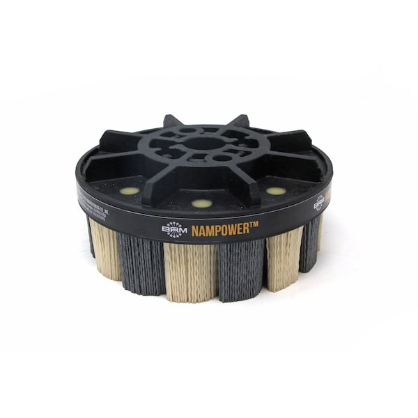 Nampower Brush NAMPOWER ADT1503880 Abrasive Disc Brush, Turbine Style, 150mm Diameter, 38mm Trim, 80 Grit ADT1503880 - main