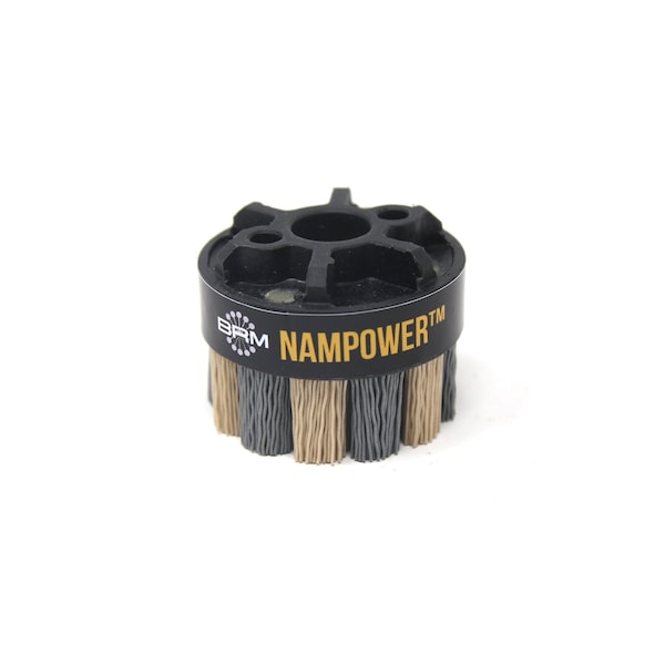 Nampower Brush NAMPOWER ADT5018320 Abrasive Disc Brush, Turbine Style, 50mm Diameter, 18mm Trim, 320 Grit ADT5018320 - main