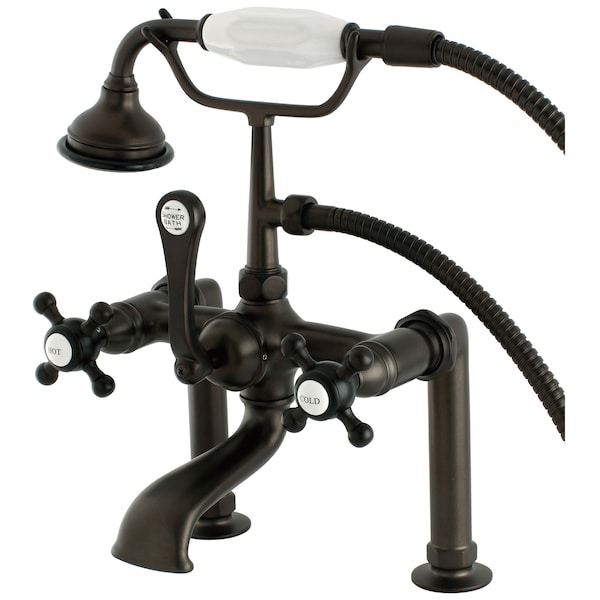 Kingston Brass Deck-Mount Clawfoot Tub Faucet, Oil Rubbed Bronze, Deck Mount AE103T5BX - main