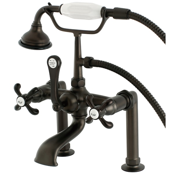 Kingston Brass Deck-Mount Clawfoot Tub Faucet, Oil Rubbed Bronze, Deck Mount AE103T5TX - main