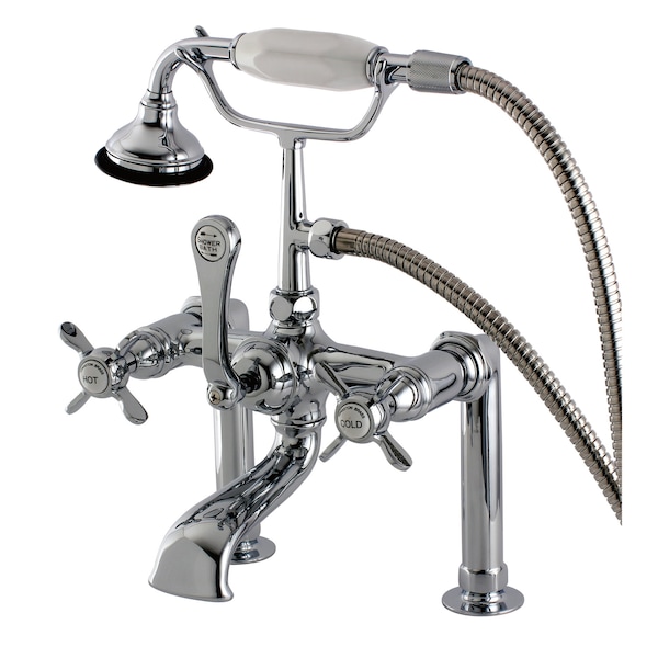 Kingston Brass Deck-Mount Clawfoot Tub Faucet, Polished Chrome, Deck Mount AE104T1BEX - main