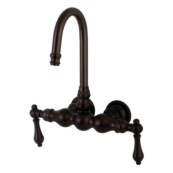 Kingston Brass Wall-Mount Clawfoot Tub Faucet, Oil Rubbed Bronze, Tub Wall Mount AE1T5 - main