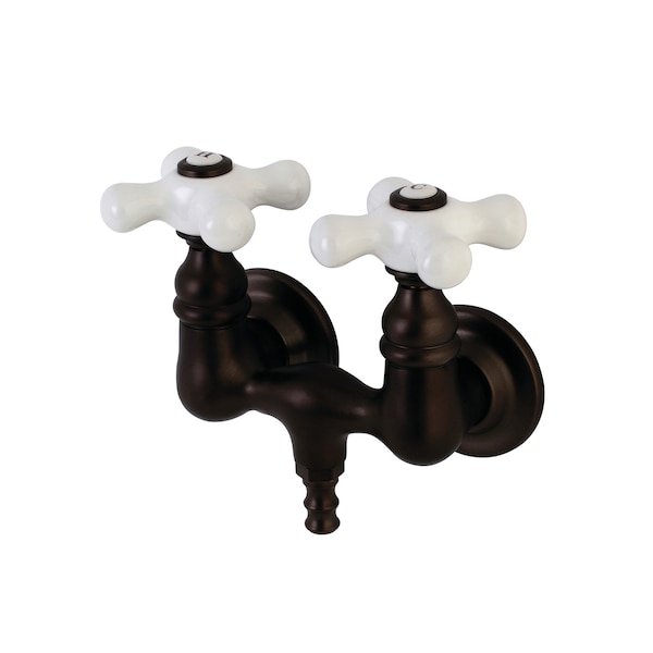 Kingston Brass Wall-Mount Clawfoot Tub Faucet, Oil Rubbed Bronze, Tub Wall Mount AE39T5 - main