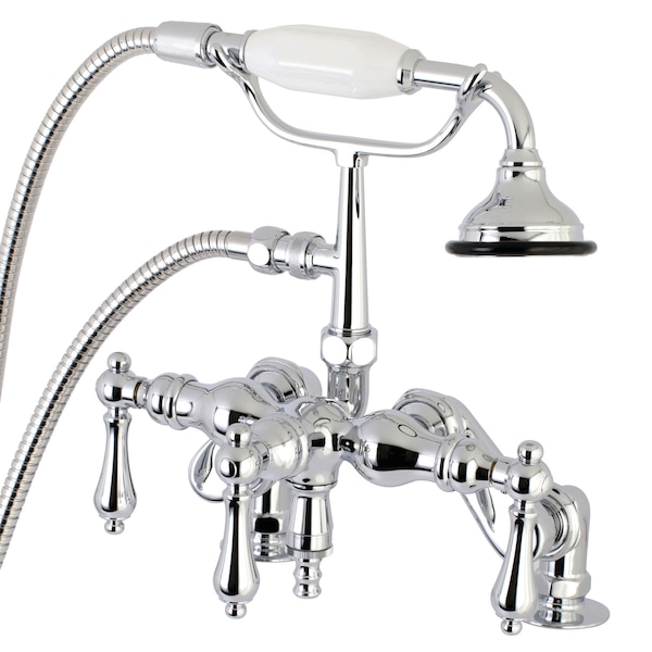 Kingston Brass Deck-Mount Clawfoot Tub Faucet, Polished Chrome, Deck Mount AE620T1 - main