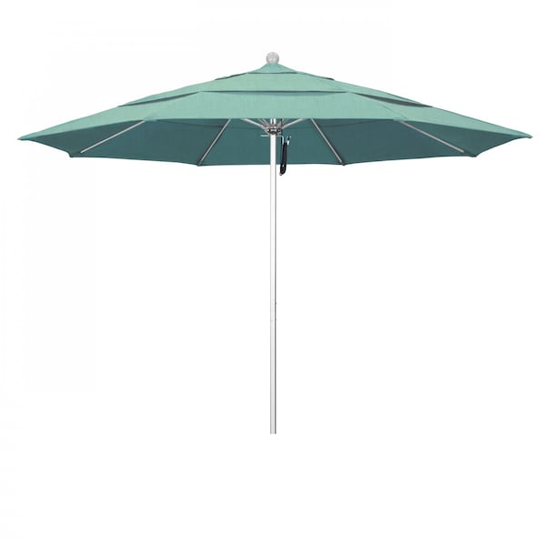 California Umbrella Patio Umbrella, Octagon, 107" H, Sunbrella Fabric, Spectrum Mist 194061000007 - main