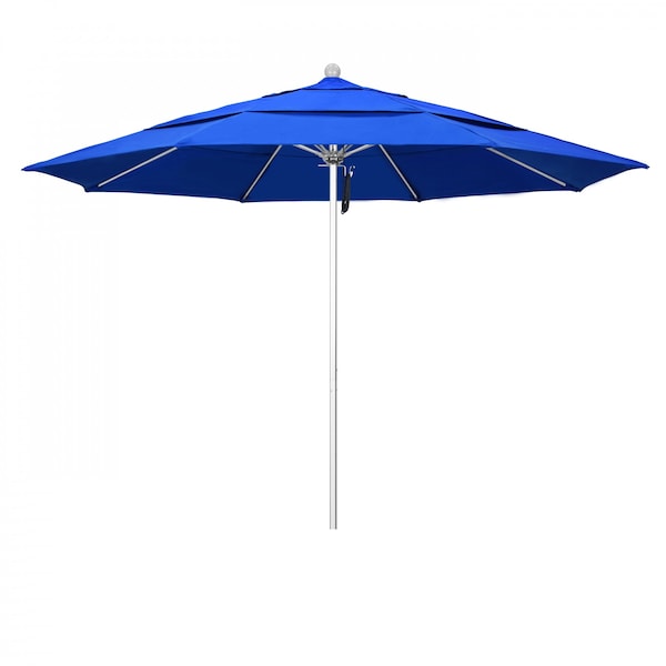 California Umbrella Patio Umbrella, Octagon, 107" H, Sunbrella Fabric, Pacific Blue 194061000069 - main