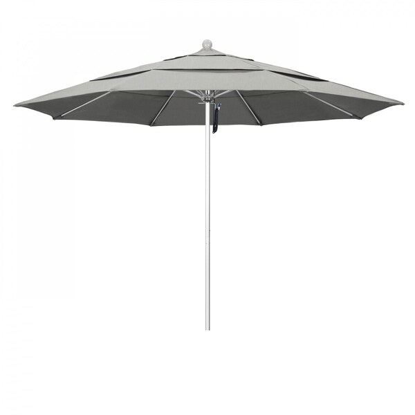 California Umbrella Patio Umbrella, Octagon, 107" H, Sunbrella Fabric, Granite 194061000076 - main