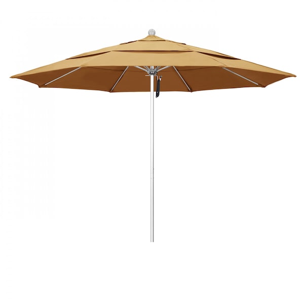 California Umbrella Patio Umbrella, Octagon, 107" H, Sunbrella Fabric, Wheat 194061000175 - main