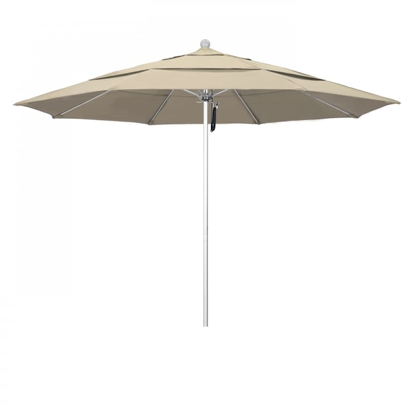 California Umbrella Patio Umbrella, Octagon, 107" H, Sunbrella Fabric, Beige 194061000212 - main