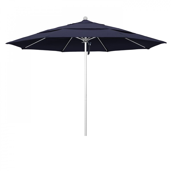 California Umbrella Patio Umbrella, Octagon, 107" H, Sunbrella Fabric, Navy 194061000250 - main