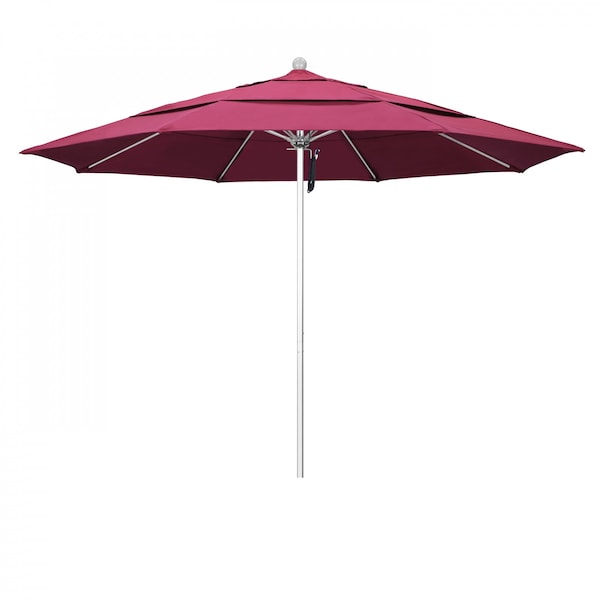 California Umbrella Patio Umbrella, Octagon, 107" H, Sunbrella Fabric, Hot Pink 194061000311 - main