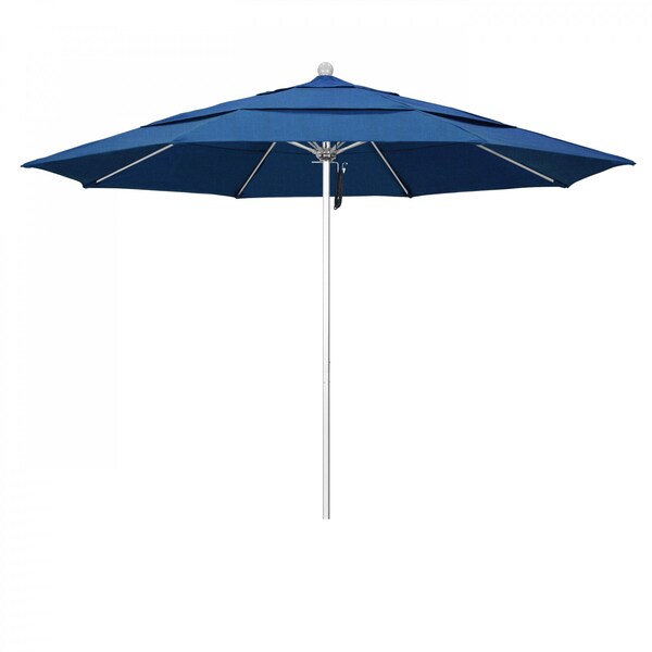 California Umbrella Patio Umbrella, Octagon, 107" H, Sunbrella Fabric, Regatta 194061000342 - main