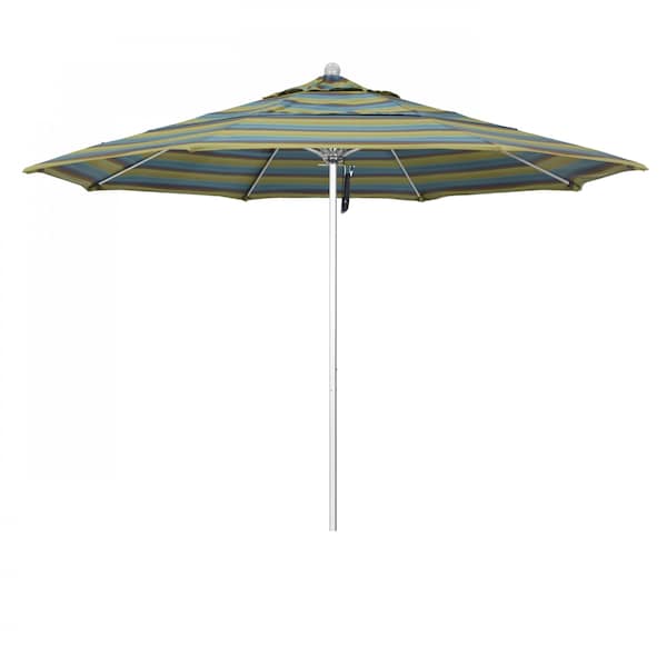 California Umbrella Patio Umbrella, Octagon, 107" H, Sunbrella Fabric, Astoria Lagoon 194061000403 - main