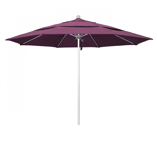March Patio Umbrella, Octagon, 107" H, Sunbrella Fabric, Iris ALTO118002-57002-DWV