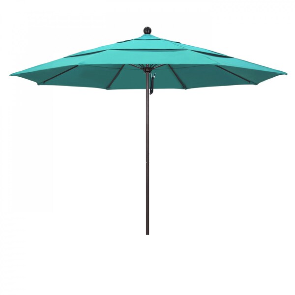 California Umbrella Patio Umbrella, Octagon, 107" H, Sunbrella Fabric, Aruba 194061001035 - main