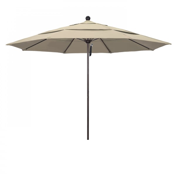 California Umbrella Patio Umbrella, Octagon, 107" H, Sunbrella Fabric, Beige 194061001059 - main