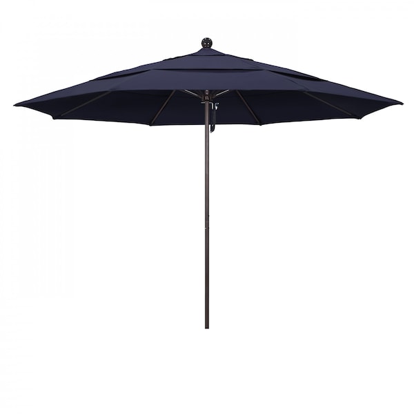 California Umbrella Patio Umbrella, Octagon, 107" H, Sunbrella Fabric, Navy 194061001097 - main