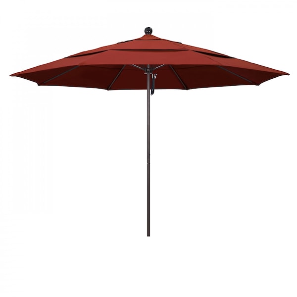 California Umbrella Patio Umbrella, Octagon, 107" H, Sunbrella Fabric, Terracotta 194061001103 - main