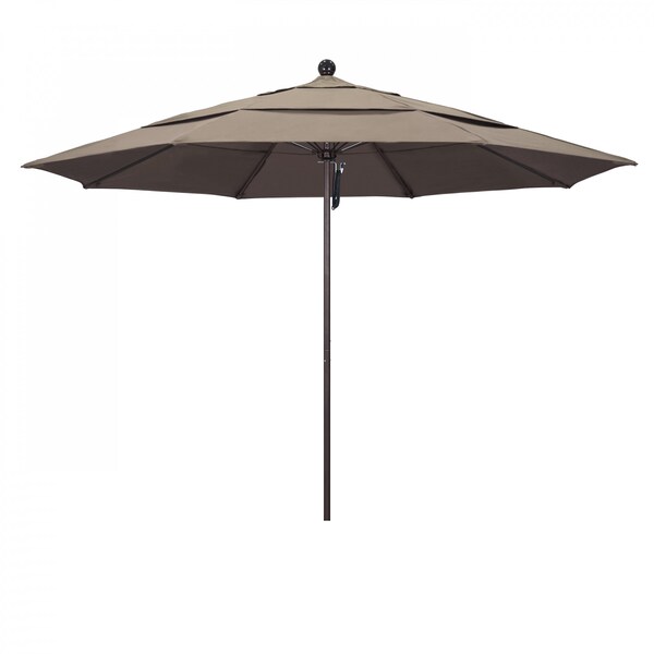 California Umbrella Patio Umbrella, Octagon, 107" H, Sunbrella Fabric, Taupe 194061001141 - main