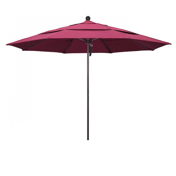 California Umbrella Patio Umbrella, Octagon, 107" H, Sunbrella Fabric, Hot Pink 194061001158 - main
